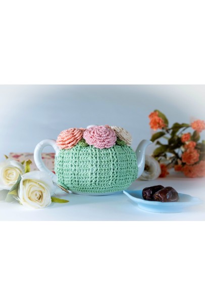 Happy Threads Handmade Crochet Tea Cozy (Sea-Green) Happy Threads Handmade Crochet Tea Cozy (Sea-Green)